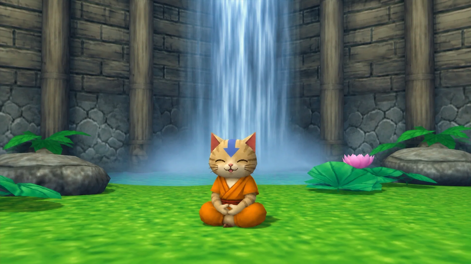 Avatar Cat meditating